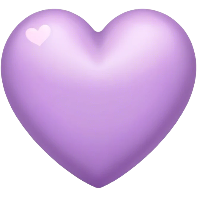 Lilac heart emoji