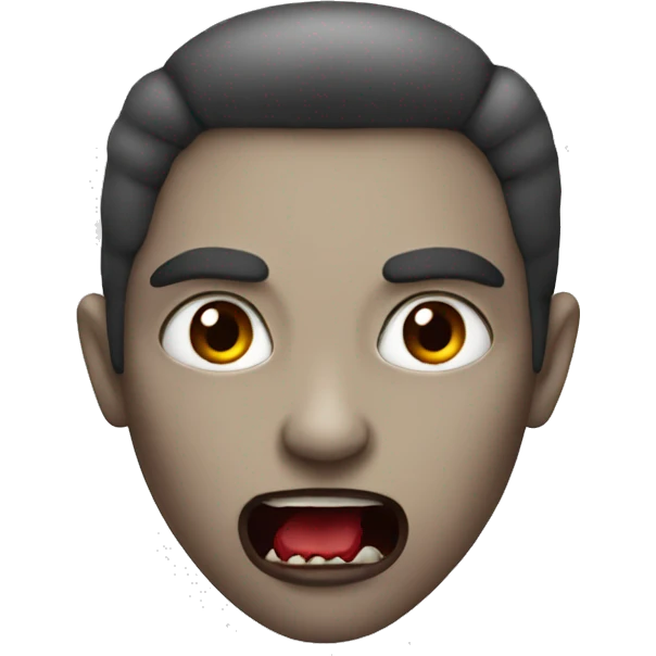 Vampire with giant lips emoji