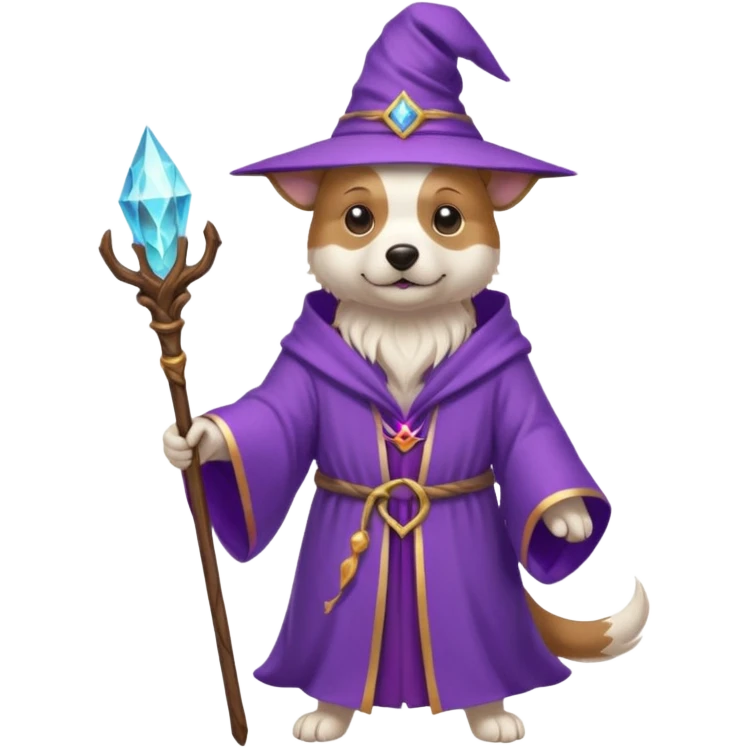 Dog wizard emoji