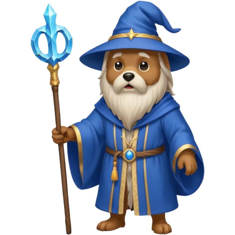 Dog wizard emoji