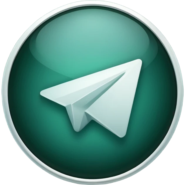 
dark green telegram icon emoji