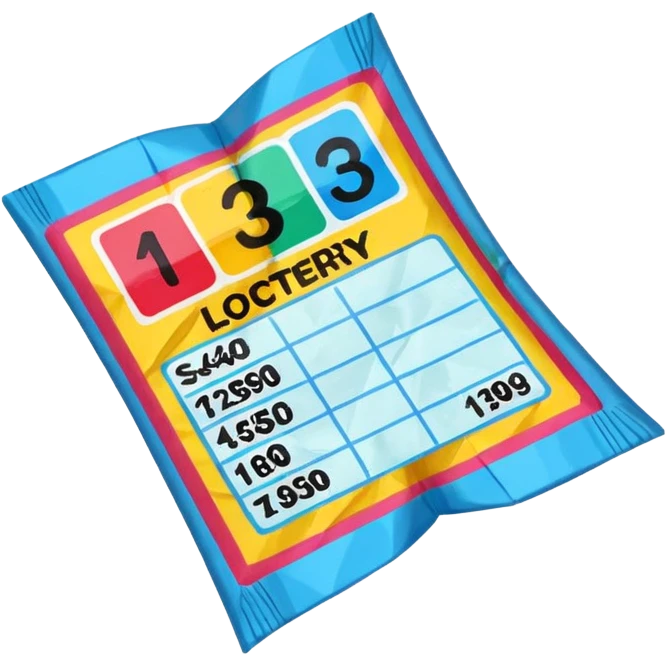 Lottery scratch ticket emoji
