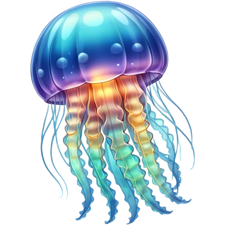 Crystal jellyfish emoji
