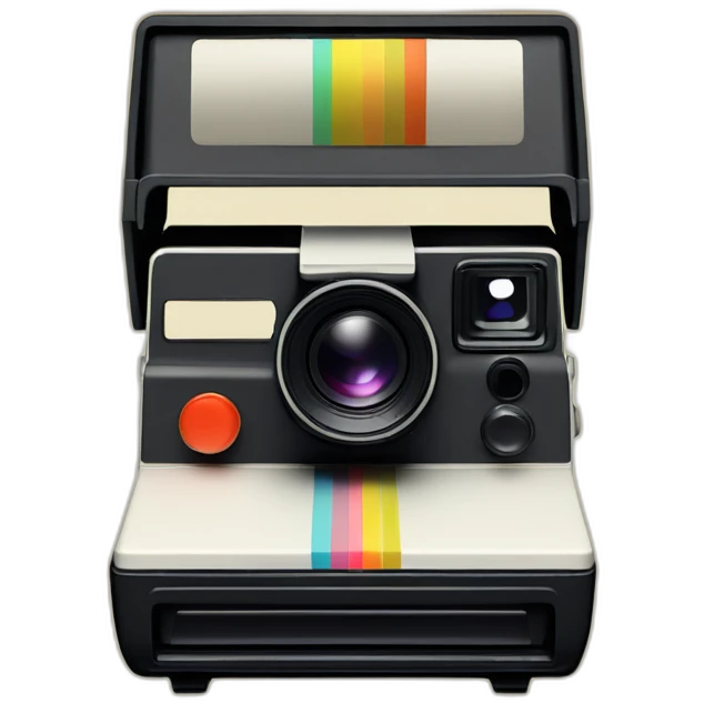 polaroid sx70 camera emoji