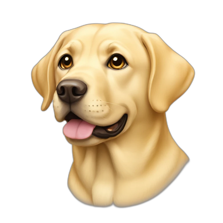 Yellow Labrador Retriever emoji