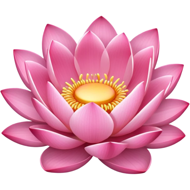 Pink lotus emoji