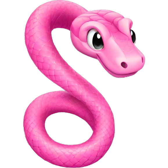 pink snake emoji