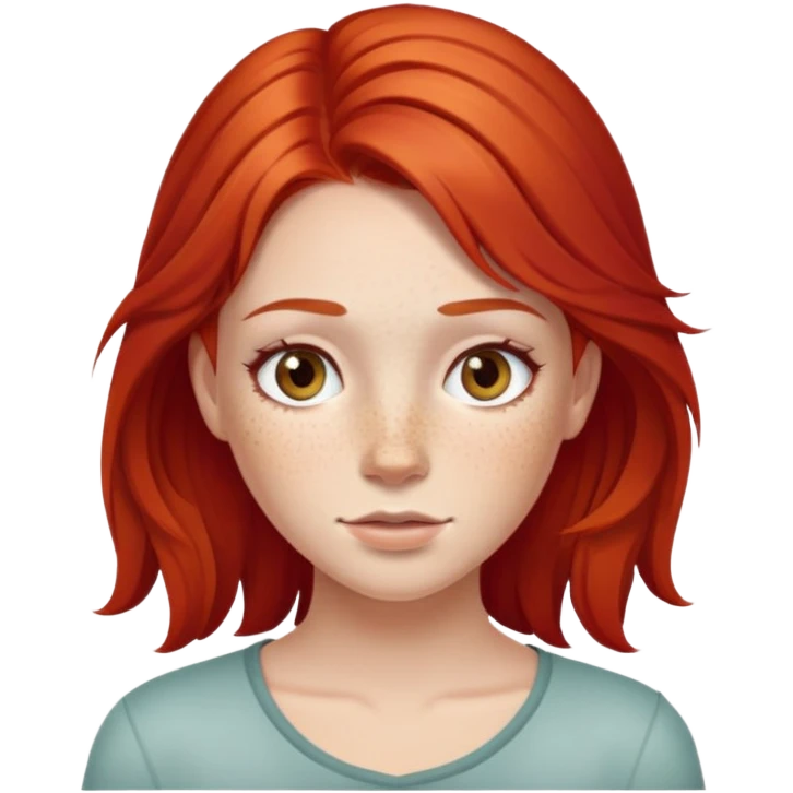 Girl with red hair  emoji