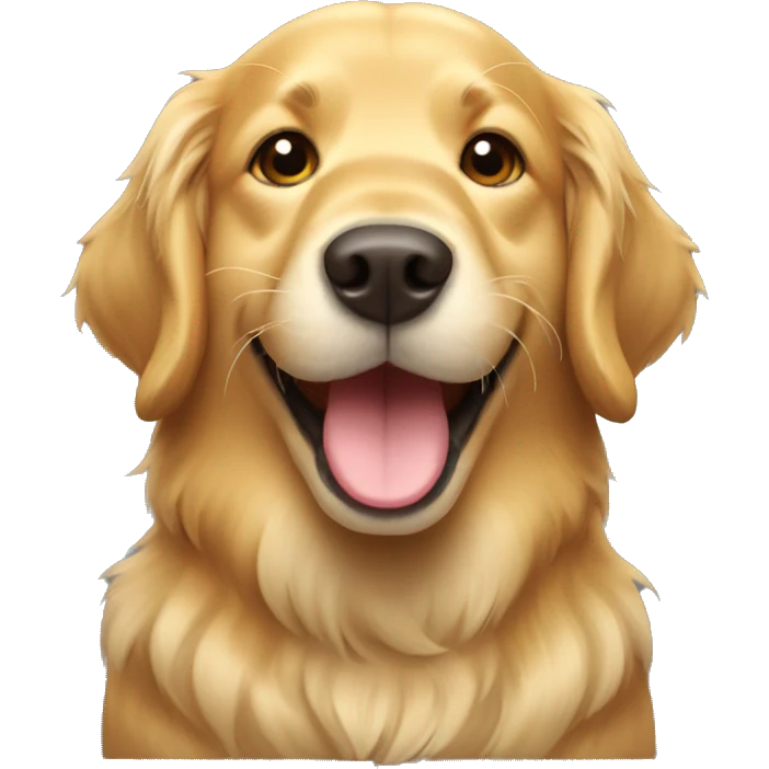Golden Retriever Head smiling emoji