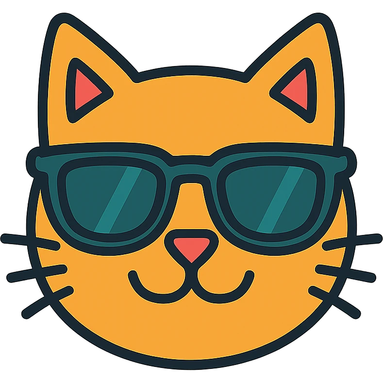 cat wearing sunglasses emoji
