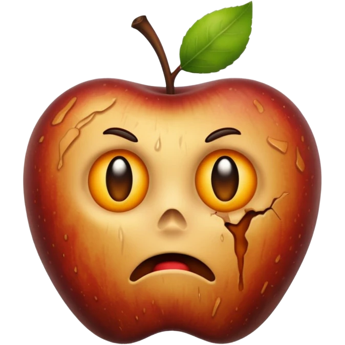 Rotten apple emoji emoji