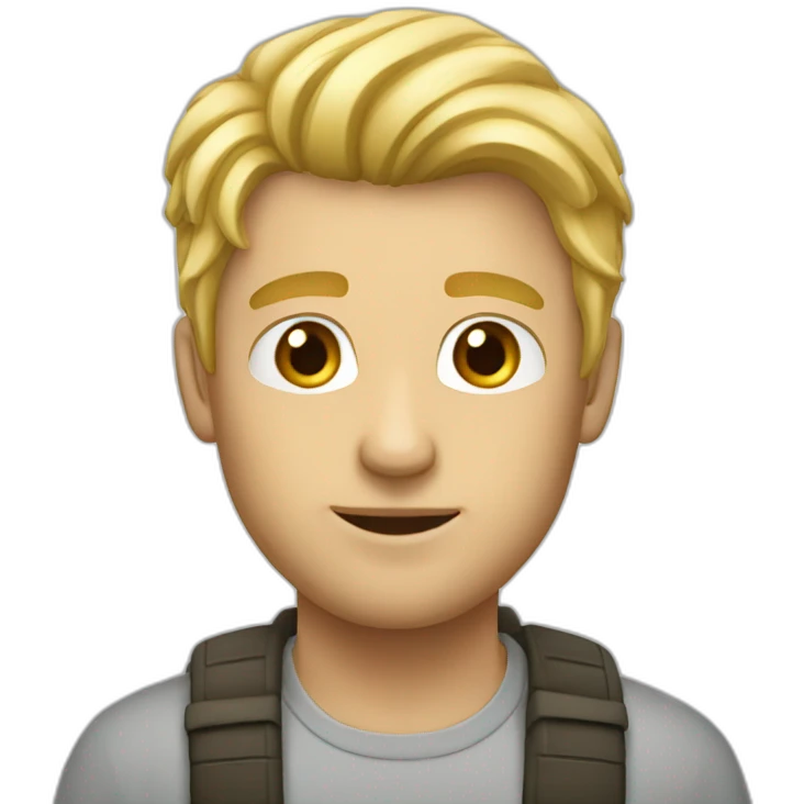 Homme-blond-pendu emoji