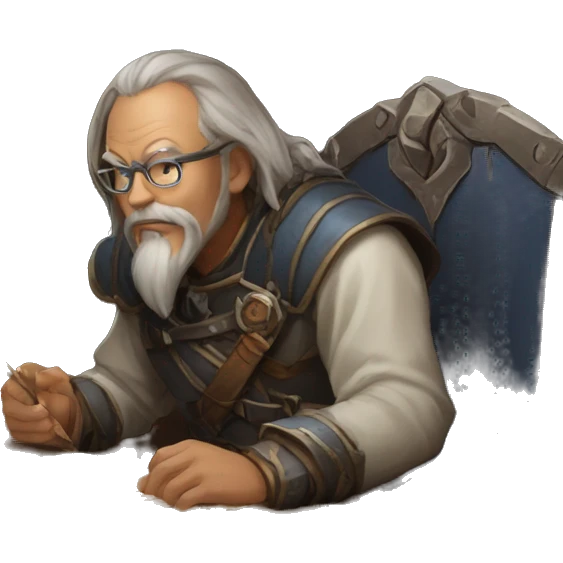 dungeon master in front of dm screen emoji
