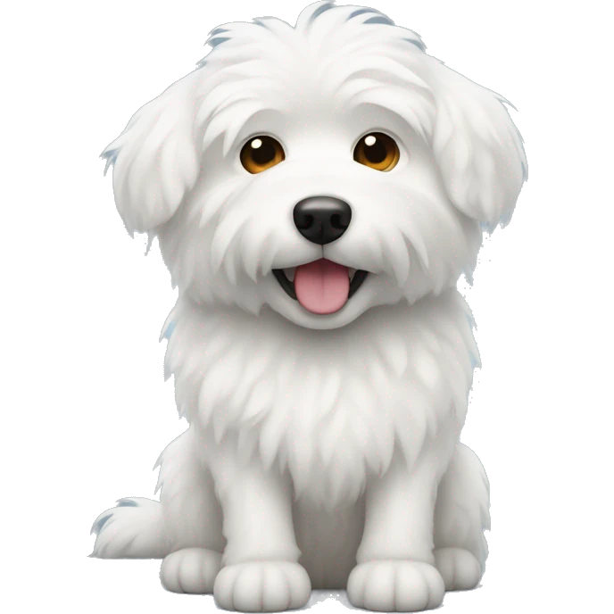 White fluffy dog emoji