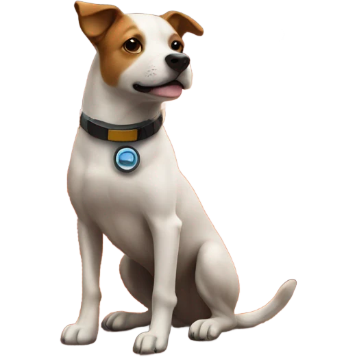 Dog on mars planet  emoji