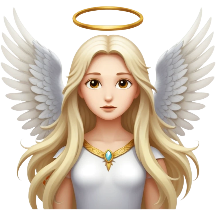 Powerful female angel  emoji