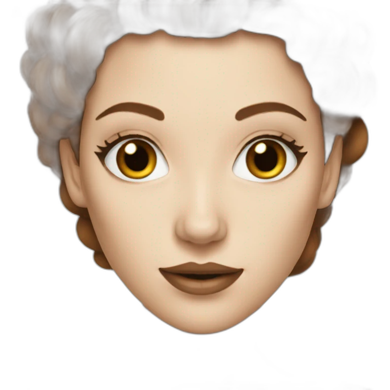 Sexy white witch with brown hair emoji