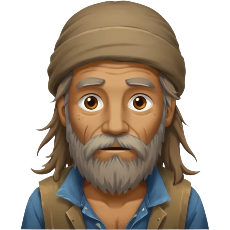 homeless guy emoji