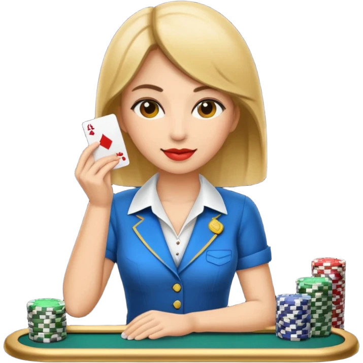 casino cashier woman emoji