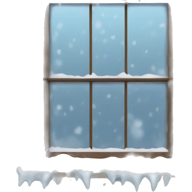 Blizzard outside window  emoji