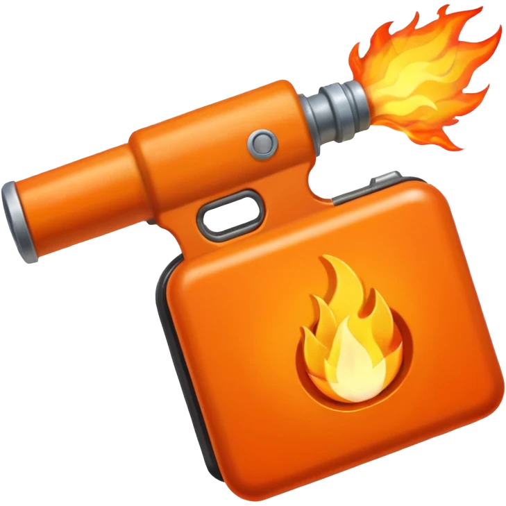 flame thrower realistic emoji