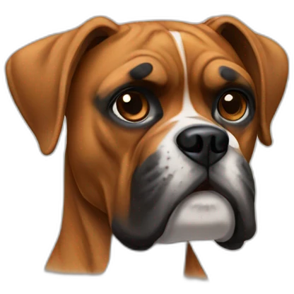 Boxer dog emoji