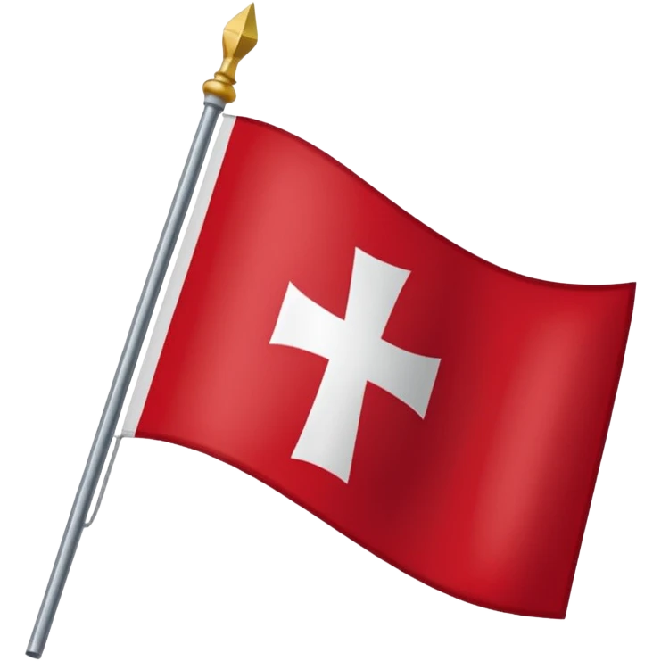Le drapeau savoyard est de format rectangulaire. Il a un fond rouge légèrement plus foncé que le drapeau de la suisse, et une croix centrée atteignant les bords du drapeau. emoji