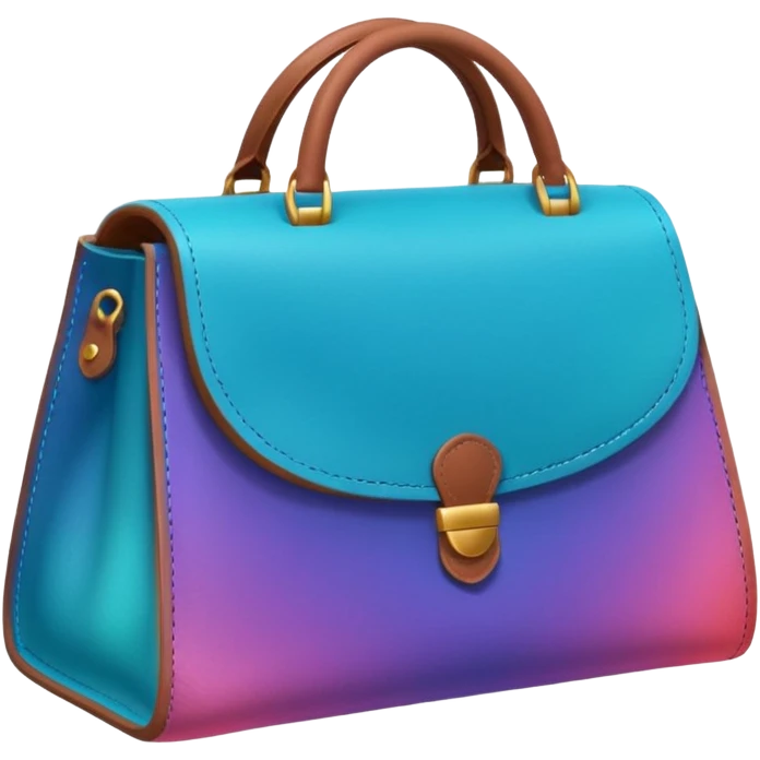 Coins inside brown leather bag, make bag always brown  color

Change coins color in in gradient of turquoise, blue, pink, purple, and coral emoji