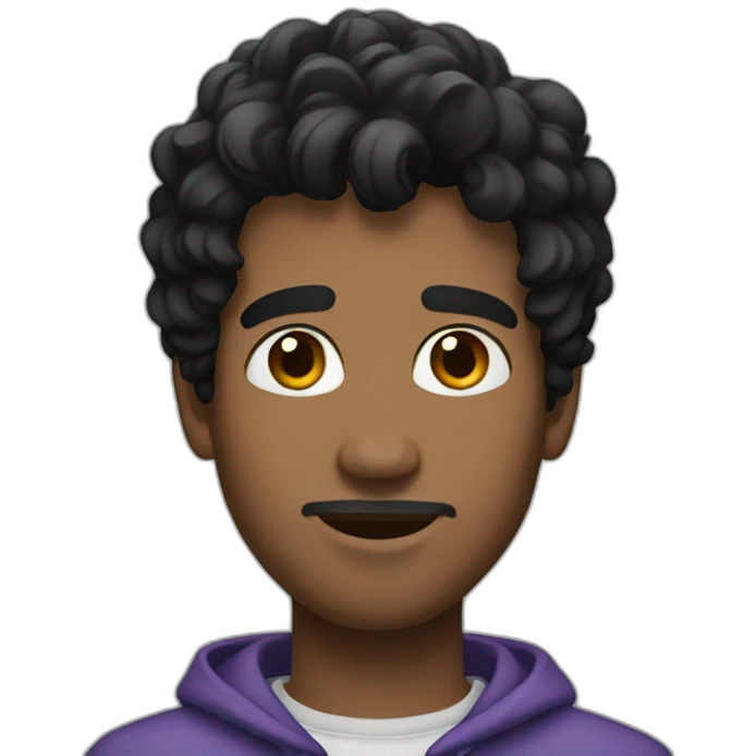 andry black haired guy emoji