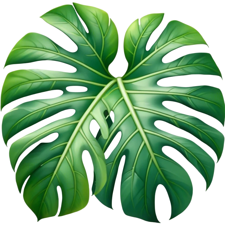 Monstera albo leaf emoji