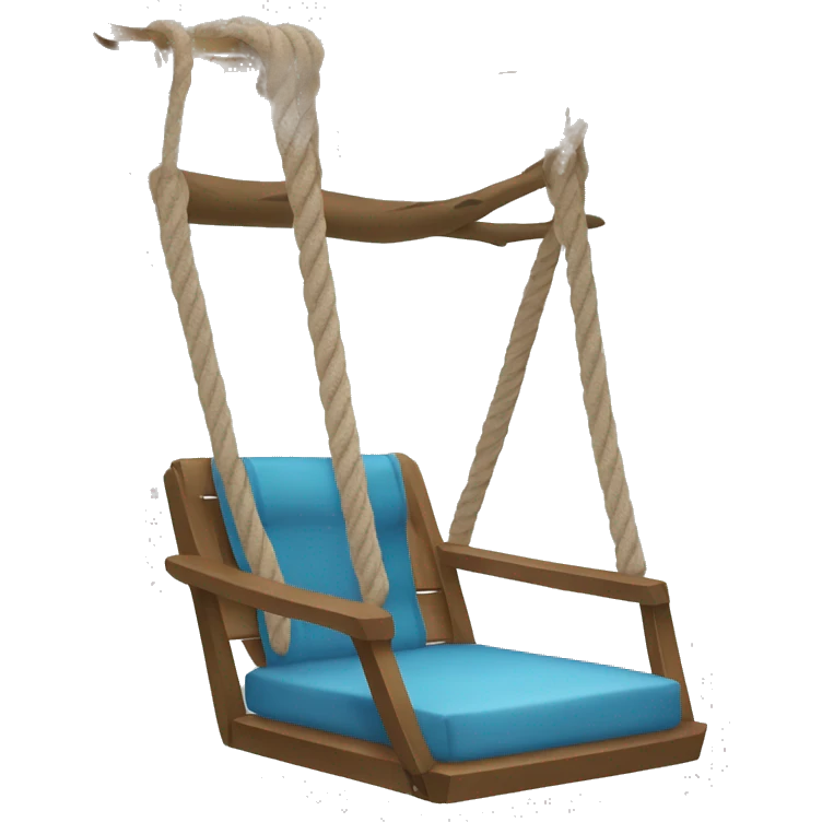 hanging rope swing chair emoji