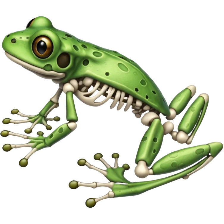 skeleton frog emoji