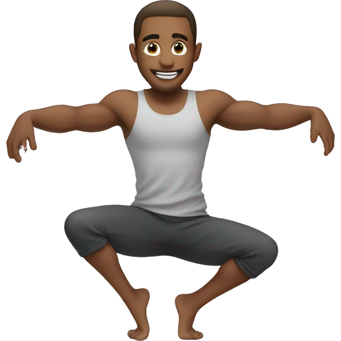 guy does some splits emoji