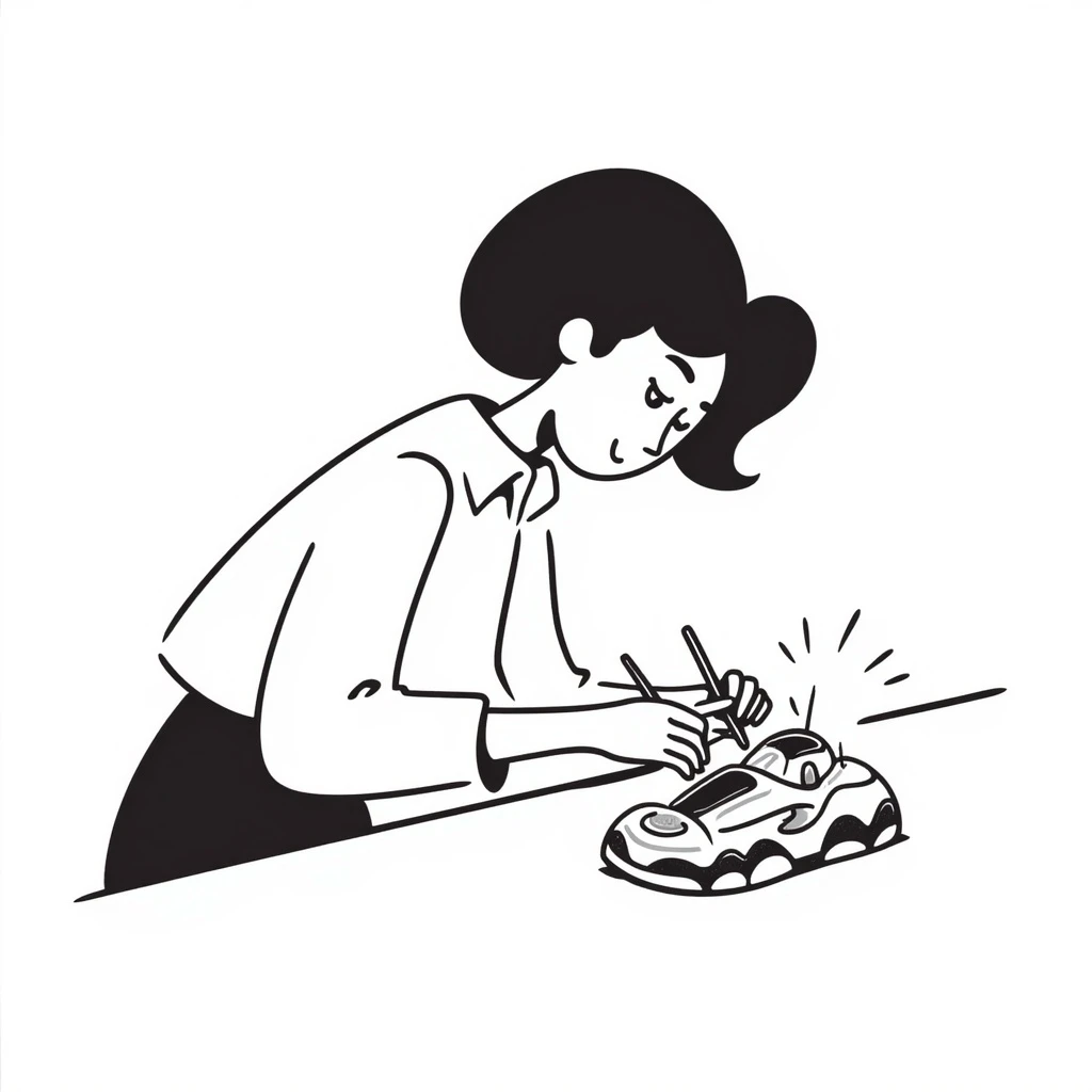 Woman prototyping emoji