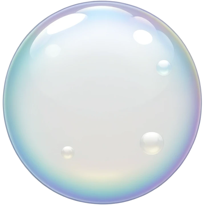 white soap bubbles emoji