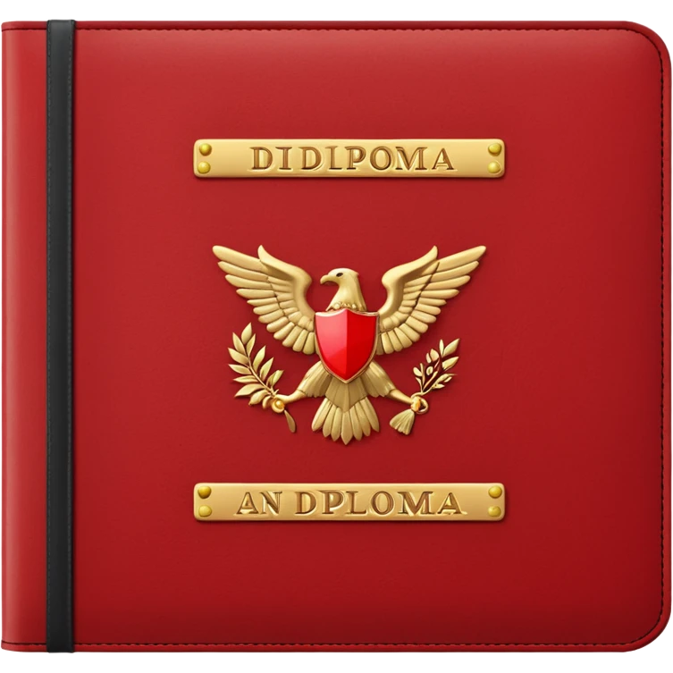 red diploma cover emoji