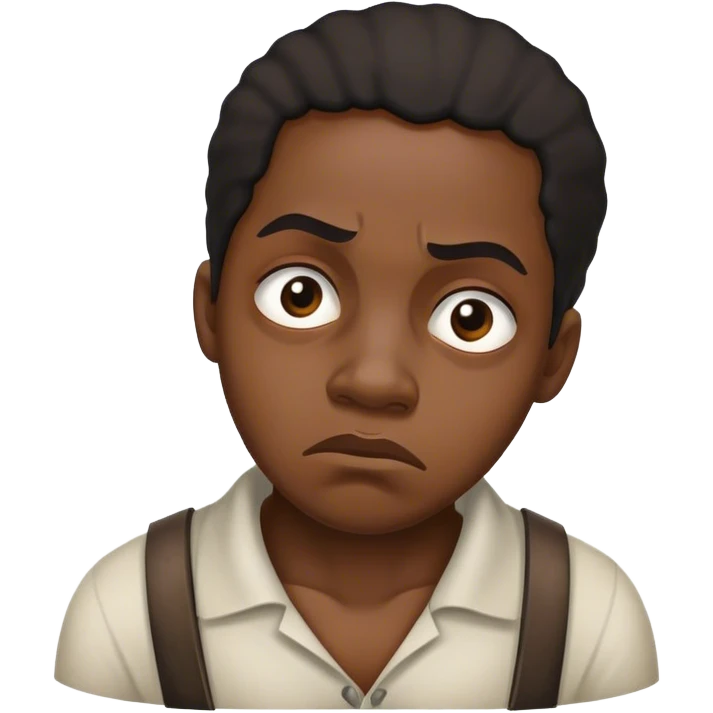runaway slave realistic emoji