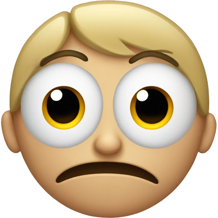 Nervous face emoji