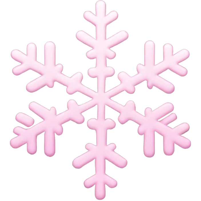 pastel pink snowflake  emoji