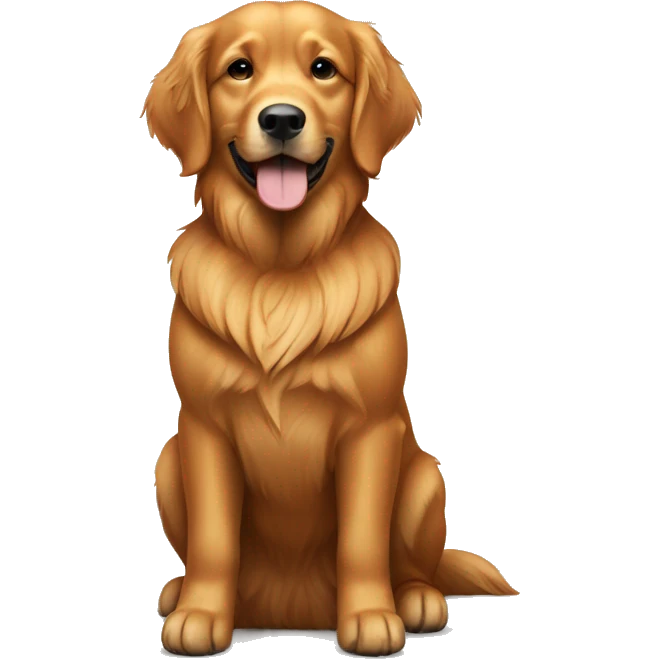 Caramel Brown Golden Retriever emoji