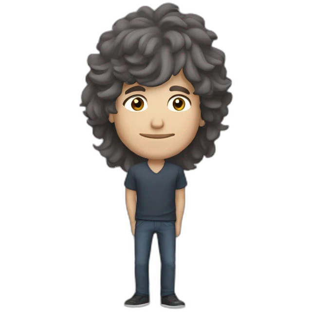 hernan cattaneo with long hair emoji