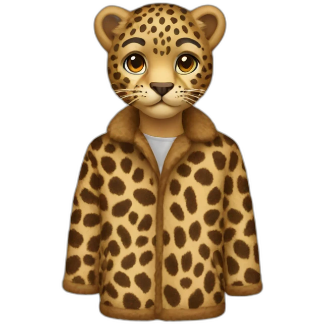leopard fur coat emoji
