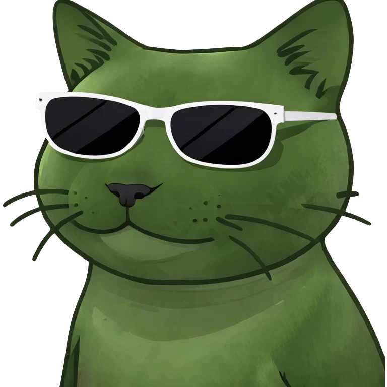 Cat with sunglasses emoji