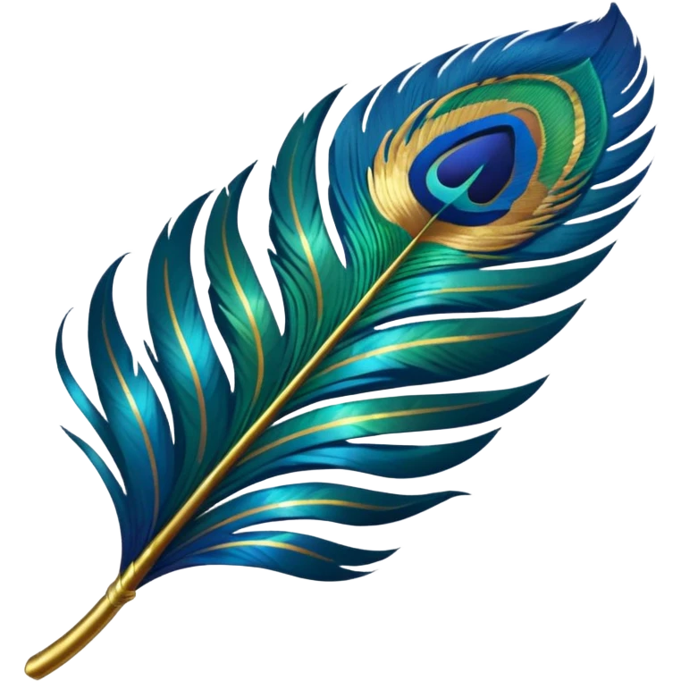 Peacock feather emoji