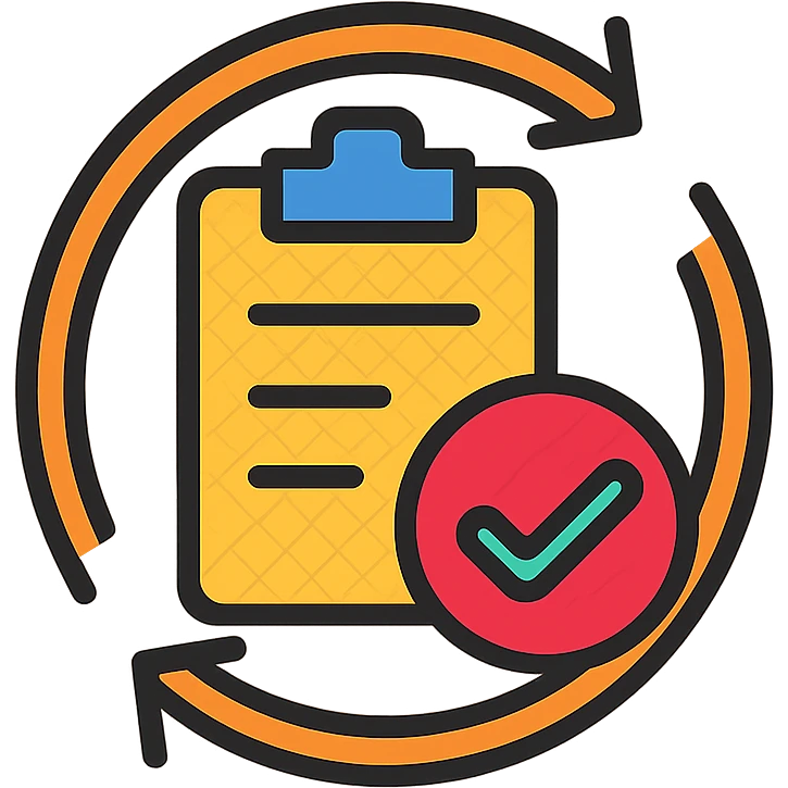 habit symbol, color outline icon style emoji