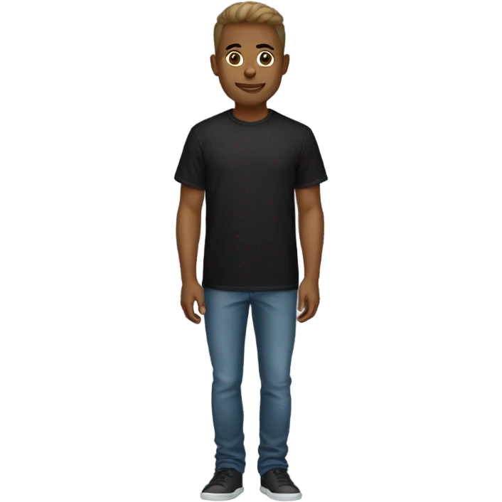 short and loose black tshirt  emoji
