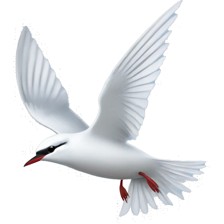 Arctic tern flying emoji