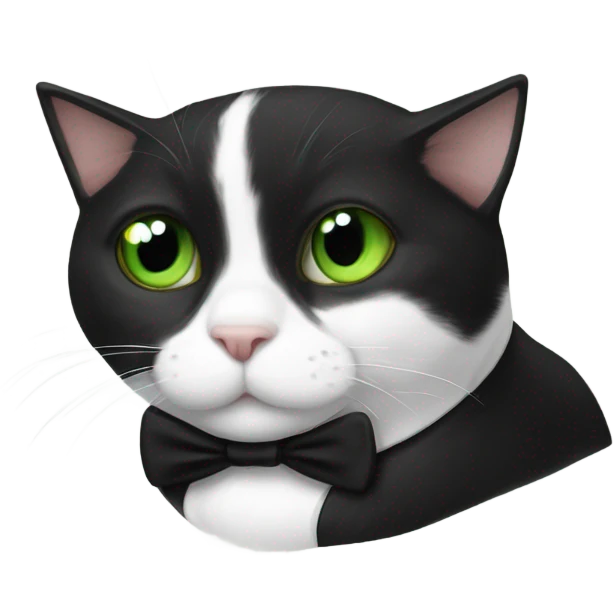 Tuxedo cat emoji