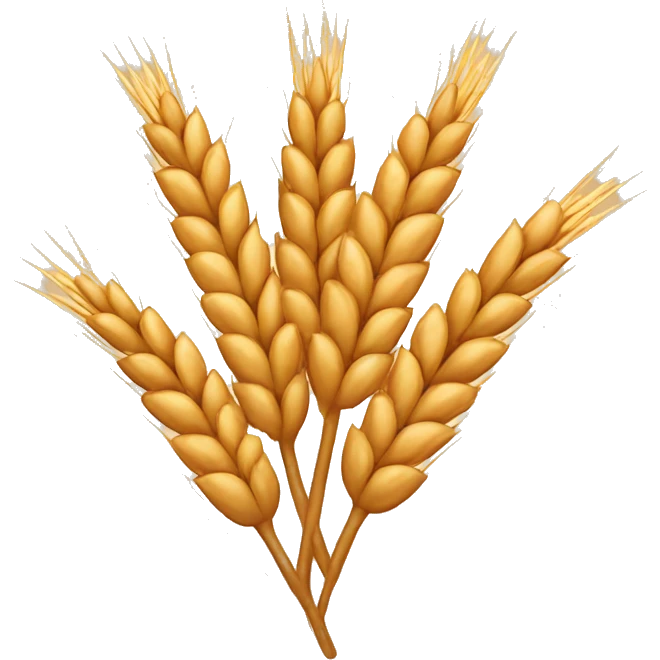 Brown Virgo symbol with wheat  emoji