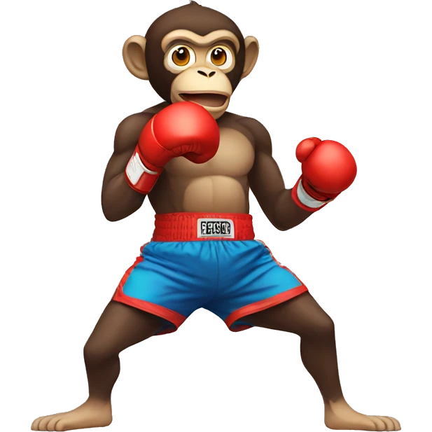 monkey boxing  emoji